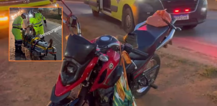Motociclista fica gravemente ferido em colisão na BR-163 em Sinop